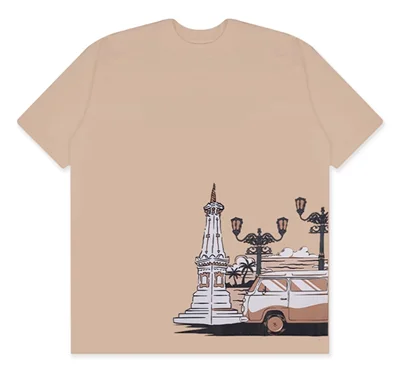 Kaos VW Tugu Cream